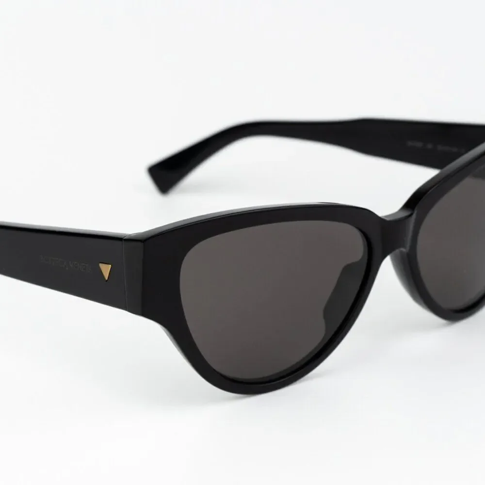 SALE! Bottega Veneta Women Sunglasses Black Grey Cat Eye BV1319S 001 BRAND NEW